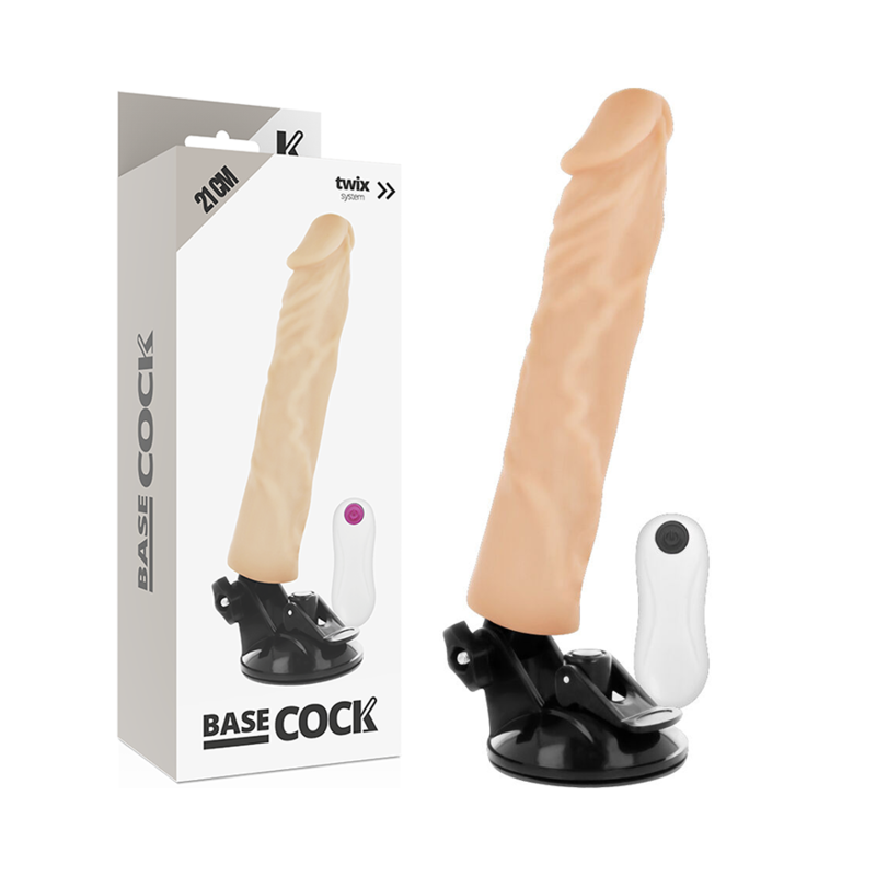 Godemichet Ventouse Vibrant 21 CM BASECOCK