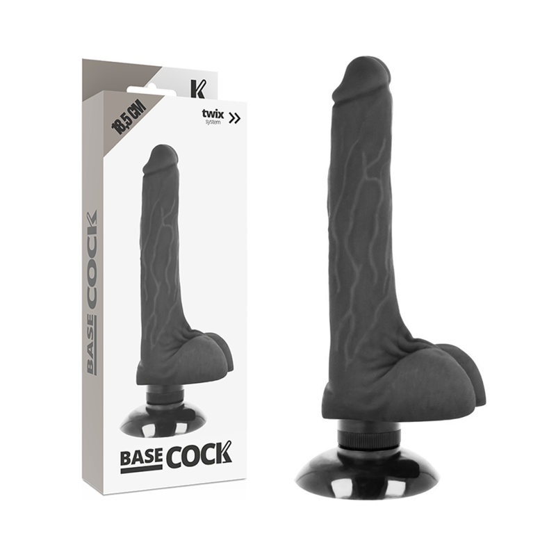 Godemichet Vibrant Réaliste 17 CM BASECOCK