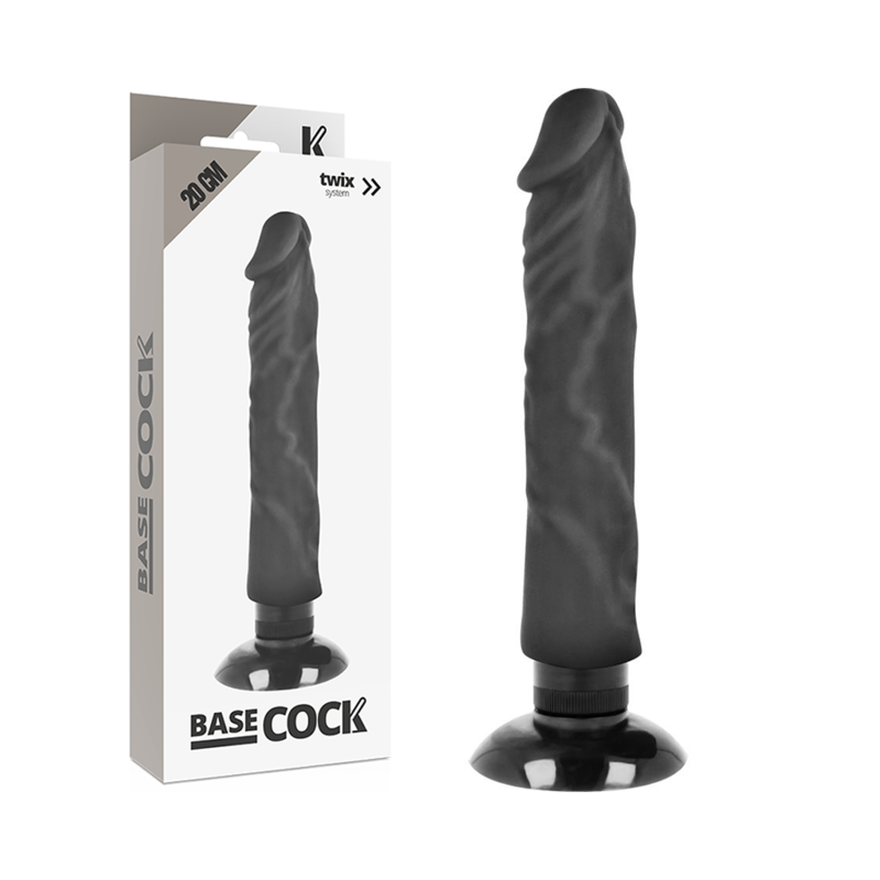 Gode Vibrant Ventouse 20 CM BASECOCK