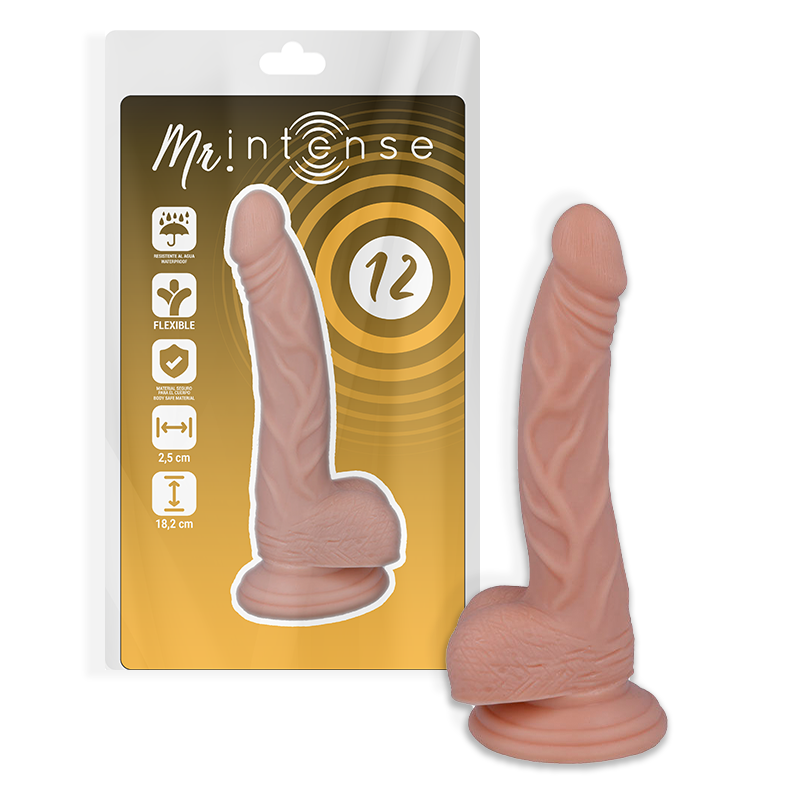 Gode Ventouse Réaliste En Silicone - 18 CM MR. INTENSE