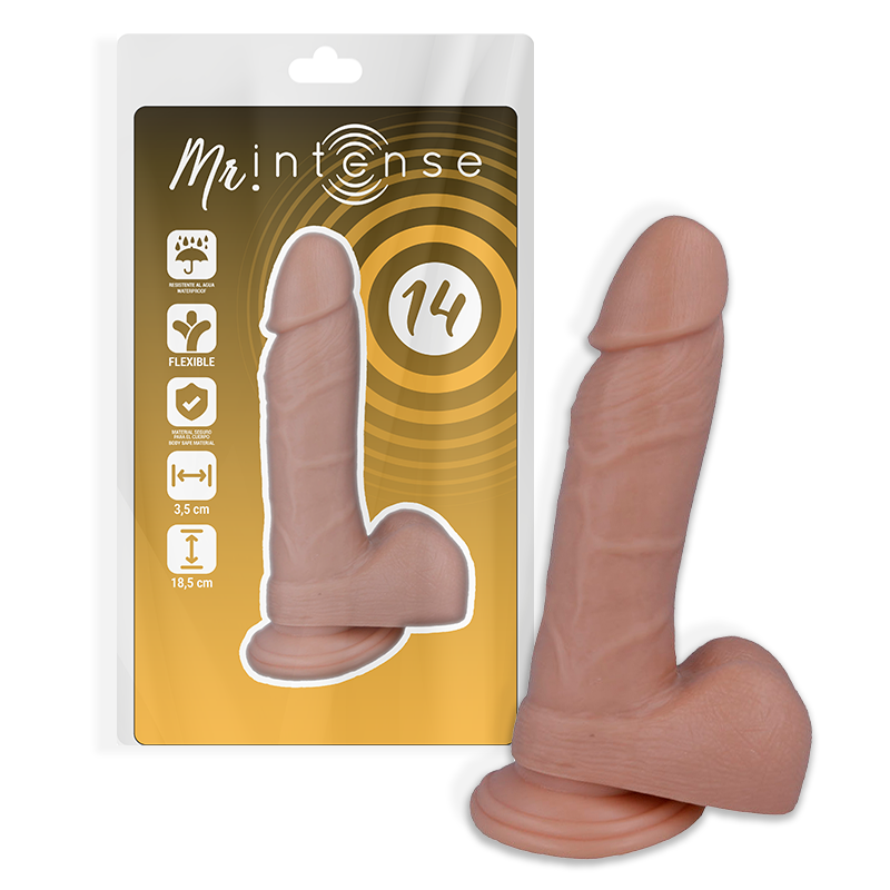 Godemichet Ventouse Réaliste 18.5cm MR. INTENSE