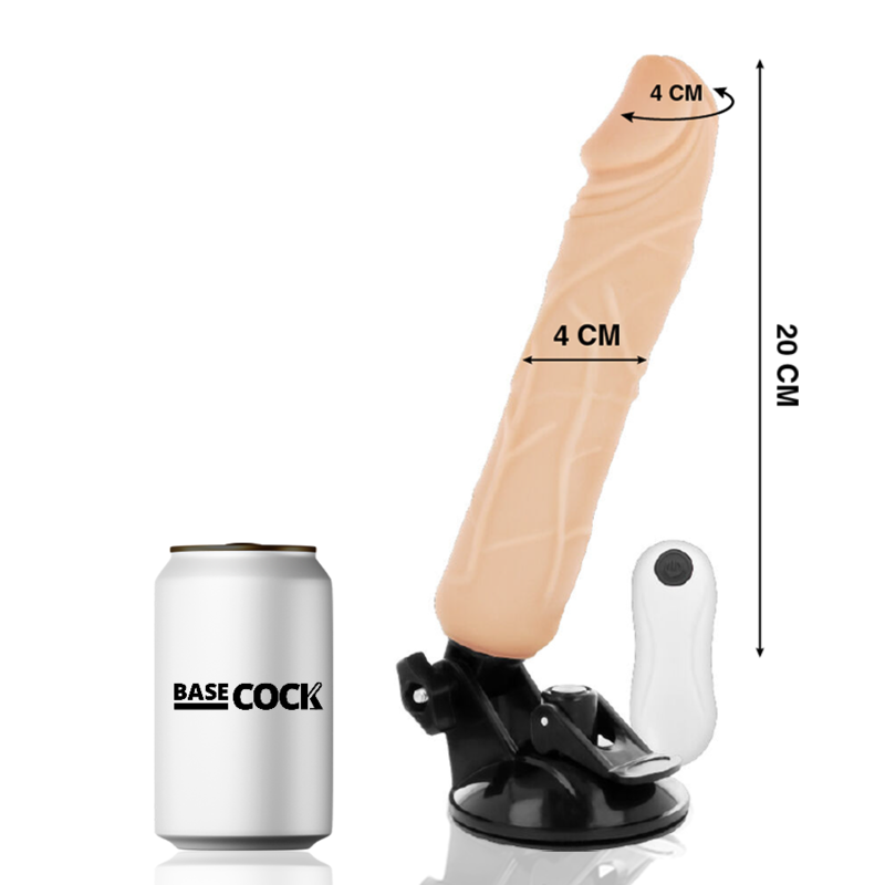 Gode Vibrant Réaliste 20CM BASECOCK