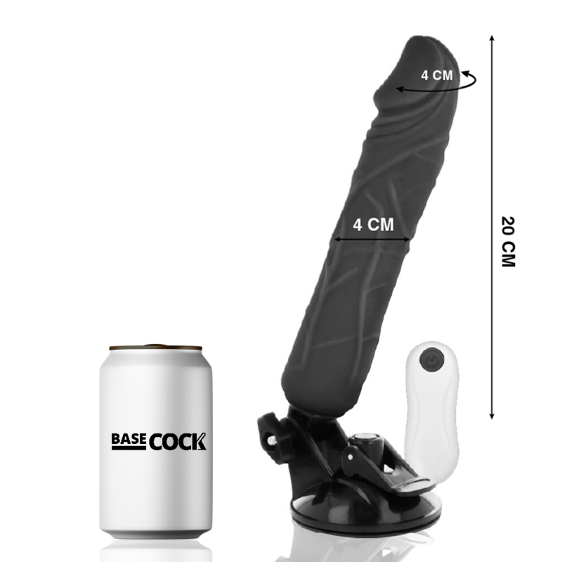 Gode Vibrant Réaliste 20CM BASECOCK