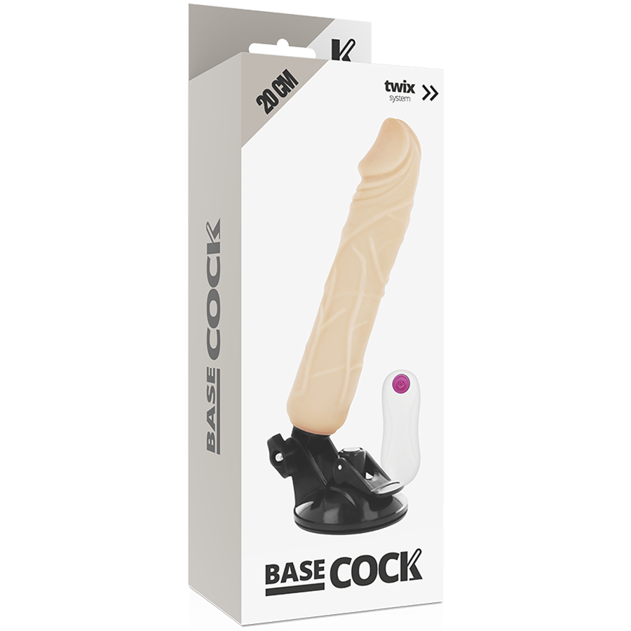 Gode Vibrant Réaliste 20CM BASECOCK