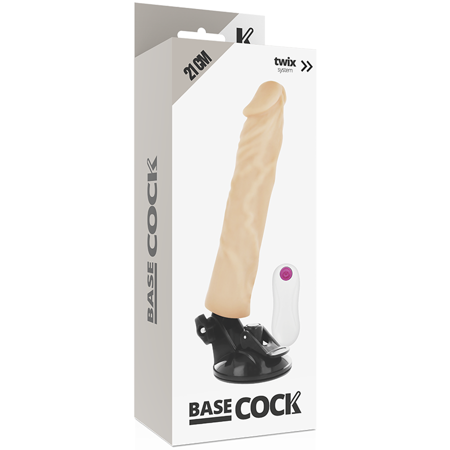 Godemichet Ventouse Vibrant 21 CM BASECOCK