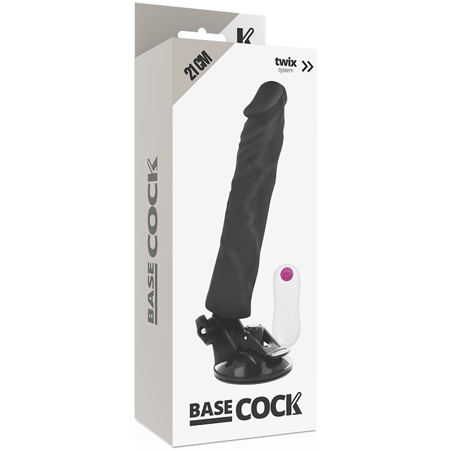 Godemichet Ventouse Vibrant 21 CM BASECOCK