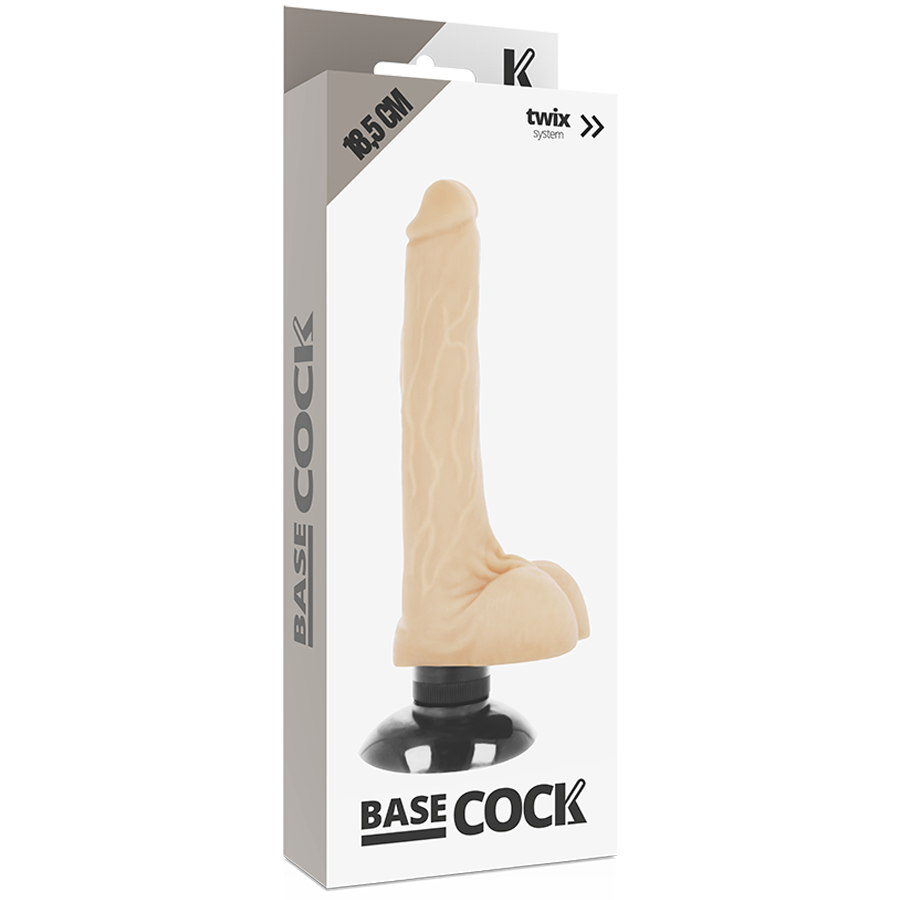 Godemichet Vibrant Réaliste 17 CM BASECOCK