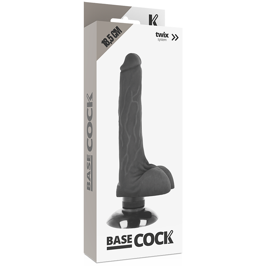 Godemichet Vibrant Réaliste 17 CM BASECOCK