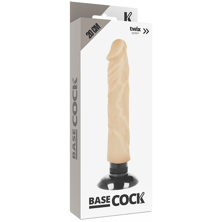 Gode Vibrant Ventouse 20 CM BASECOCK