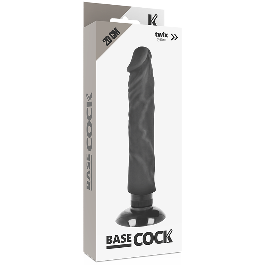 Gode Vibrant Ventouse 20 CM BASECOCK