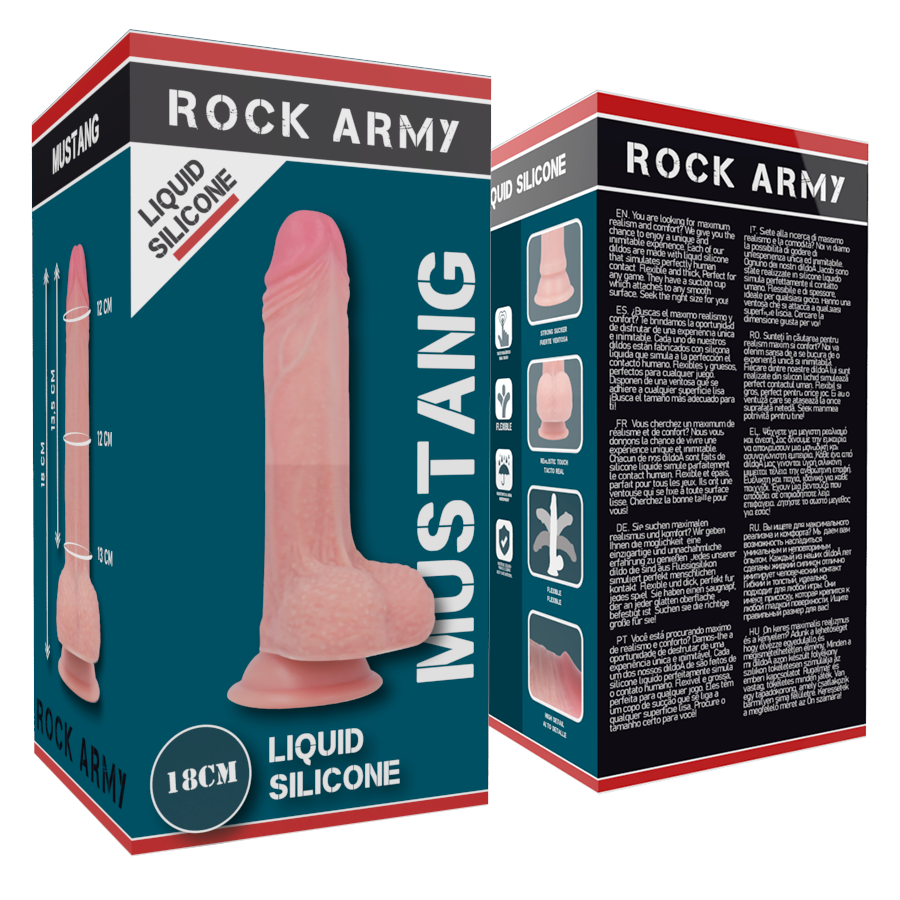 Godemichet En Silicone Réaliste 18 CM ROCK ARMY